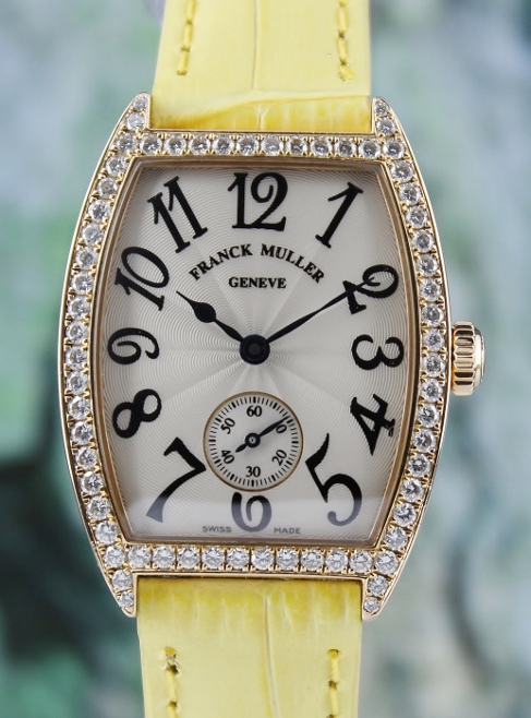 (image for) FRANCK MULLER CINTREE CURVEX 18K ROSE GOLD MANUAL WINDING ORIGINAL DIAMOND WATCH / 7502 S6 DP